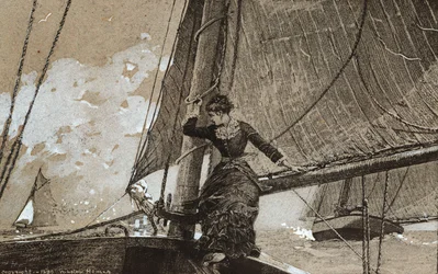 Fille en yachting, 1880