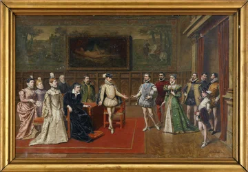 Catherine de Médicis rencontre ses fils Charles IX et Henri III
