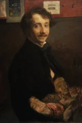 Autoportrait avec masques