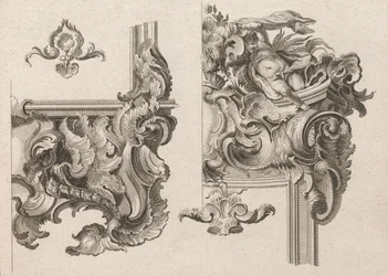 Suggestion pour la décoration du coin inférieur droit et du coin supérieur droit d