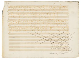 Manuscrit musical autographe, Zwei deutsche Kirchenlieder, K.343