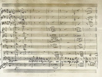 Manuscrit autographe du début de l