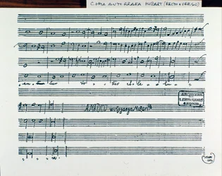 Page de partition de Querite primum regnum Dei de Mozart pour obtenir le titre d