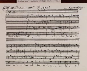 Page de partition pour Querite primum regnum Dei par Mozart pour obtenir le titre d