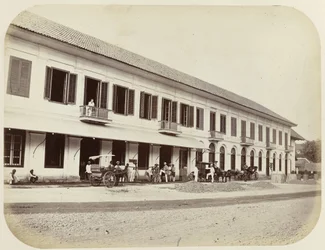 Maisons de commerce à Batavia sur Pasar Pisang