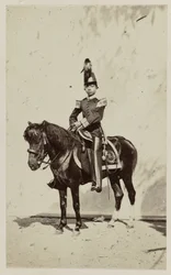 Jeune prince indien à cheval
