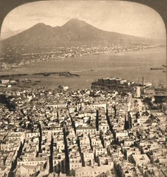 Naples, la Baie et le Vésuve, Italie, 1897