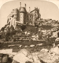 Mont Saint-Michel, monastère bénédictin, Penzance, Cornouailles, 1900