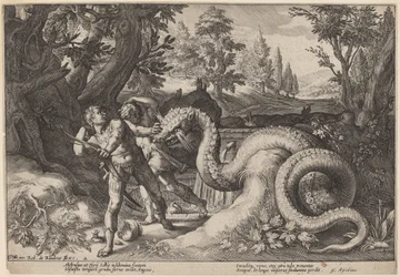 Le dragon dévorant les compagnons de Cadmus