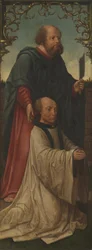 Saint Matthias ( ) et un donateur (recto) ; Saint André (verso)