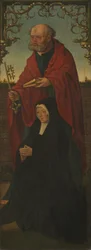 Saint Pierre et un donateur (recto) ; Saint Thomas (verso)