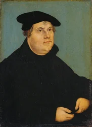 Allemand : Bildnis Martin Luthers Portrait de Martin Luther