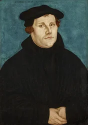 Martin Luther, en buste, tourné vers la droite
