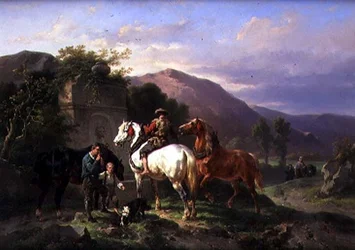 Abreuvement des chevaux