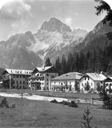 Schluderbach et col de Croda Croda Rosa, Tyrol, Autriche, vers 1900s