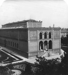 La Neue Pinakothek, Munich, Allemagne, vers 1900