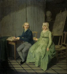 Autoportrait de Wybrand Hendrik avec sa femme Agatha Ketel