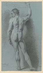 Nu masculin debout, vu de dos (1er prix 1774)