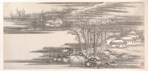 Paysages des douze mois, vers 1685 (album de douze feuilles de peinture ; encre sur papier)
