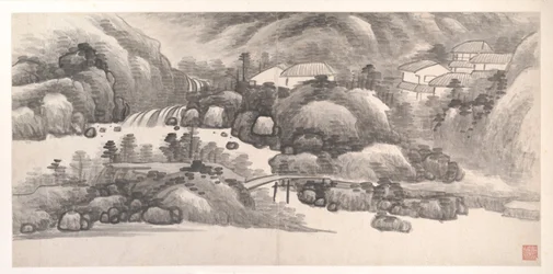 Paysages des douze mois, vers 1685 (album de douze feuilles de peinture ; encre sur papier)