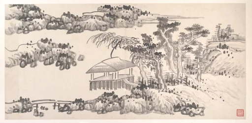 Paysages des douze mois, vers 1685 (album de douze feuilles de peinture ; encre sur papier)