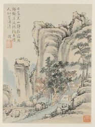 Album de paysages saisonniers, Feuille E (feuille précédente 3)