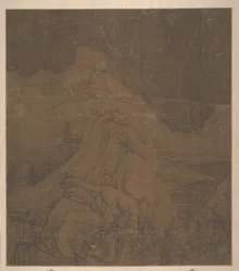 Montagnes enneigées, vers 1000