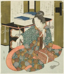 Une femme tirant la corde d