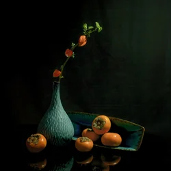 Nature morte aux kakis d
