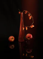 Nature morte aux pommes aux couleurs vives