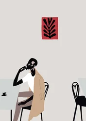 Scène de café avec Matisse, 2016