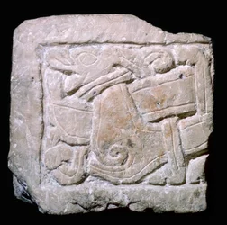 Pierre tombale viking sculptée de style Jellinge de York