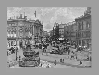 Piccadilly Circus, Londres, vers 1900
