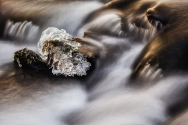 Courant de glace cristalline