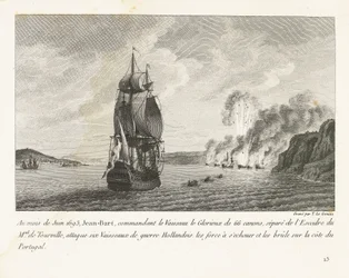Jan Bart attaque six navires hollandais au large du Portugal, 1693