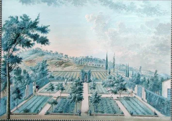 Vue du jardin de M. Reverdit près de Toulon, France