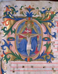 Ms 523 f.166r Initiale historiée 