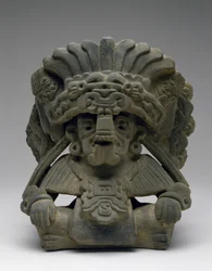 Urne avec un ancêtre assis, 600-900 après J.-C.