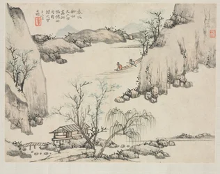 Album de paysages dans divers styles: Bateau dans l