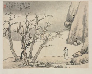 Album de paysages dans divers styles: Paysage enneigé