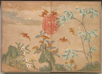 Album de bureau : Peintures de fleurs et d