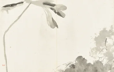 Paysages et fleurs, album de six feuilles