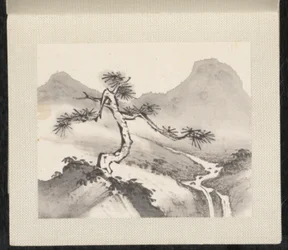 Paysages miniatures, datables de 1751-54 (album de huit feuilles ; encre et couleur sur papier)