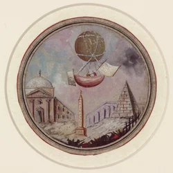 Une catastrophe de montgolfière précoce, vers 1785