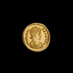 Pièce ancienne de Constantinople représentant Arcadius, 383-408AD