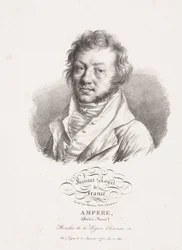 Andre-Marie Ampere, physicien et mathématicien français, vers 1820
