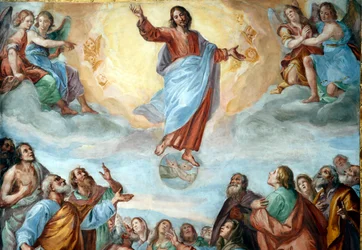 Ascension du Christ. La Basilique della Santissima Annunziata del Vastato. Gênes. Italie.