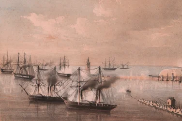 Assaut de la flotte contre la lanterne, siège d