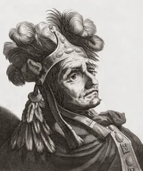 Atahualpa, dernier empereur des Incas. Portrait