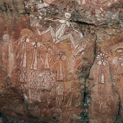 Peintures rupestres aborigènes, Nourlangie Rock, parc national de Kakadu